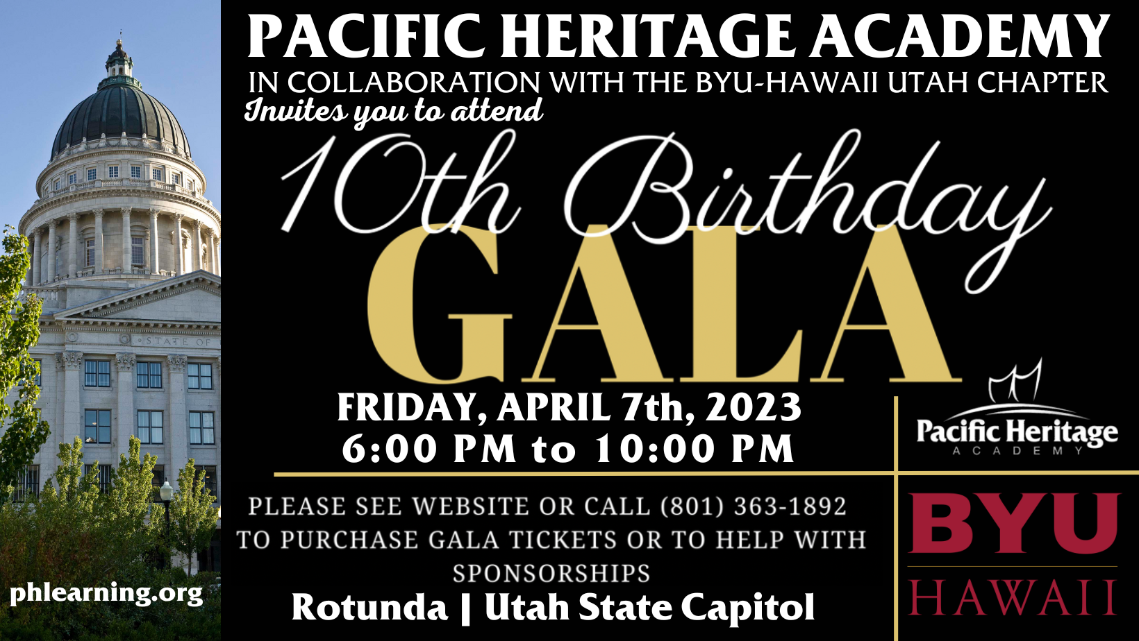Pacific Heritage Academy’s 10th Birthday Gala Fundraiser